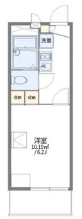 レオパレス諏訪【1階】の間取り