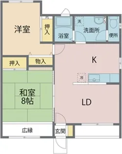 プレンティ中軽井沢【1階】の間取り