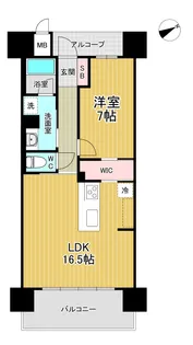 アルファステイツ大学病院通り【11階】の間取り