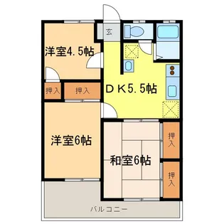 コーポエイチアイ【2階】の間取り
