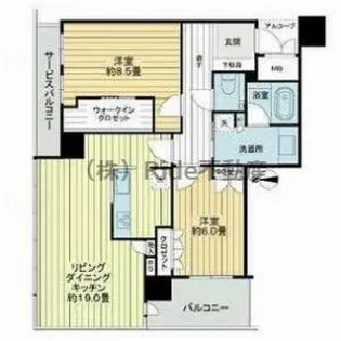 グランドメゾン新梅田タワー【25階】の間取り
