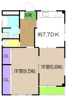 アンジュマンション【2階】の間取り