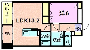 ディークレスト幸西ブラン【2階】の間取り
