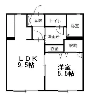 フローラII【1階】の間取り