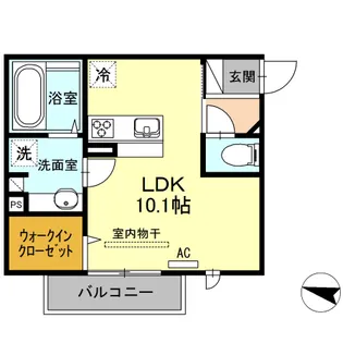 アイクレスト下関駅【2階】の間取り