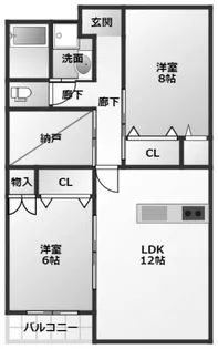 グラン【1階】の間取り