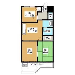 ルナマンション松戸【2階】の間取り