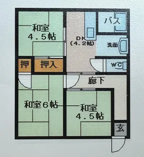 中川マンション【3階】の間取り