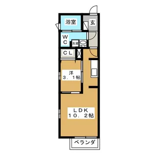 S FLAT III【1階】の間取り