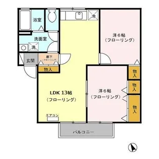 サンボナール C【2階】の間取り