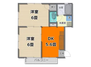 ADMアパート【1階】の間取り