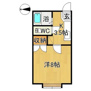 フレールナカノ【2階】の間取り