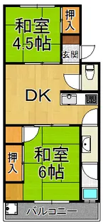 マンション西宮【1階】の間取り