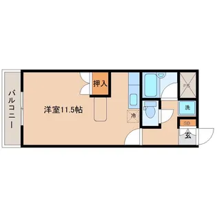 幸町アヴェニュー【5階】の間取り
