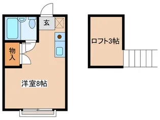 ヴィラ本厚木【2階】の間取り
