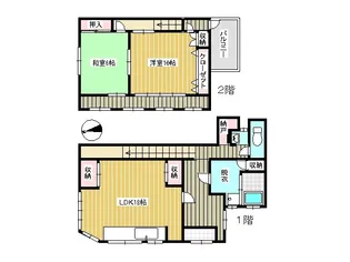 福岡県北九州市八幡東区昭和1【一戸建】の間取り