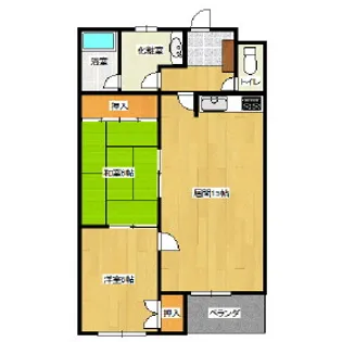 レジデンスサトウ【1階】の間取り