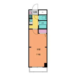 パブリックサイド71【6階】の間取り