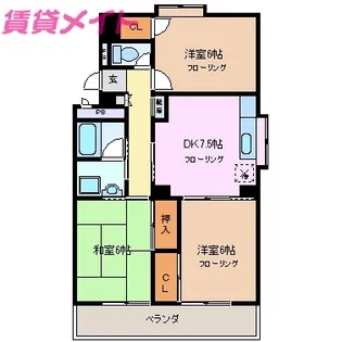 Bright Plaza A棟【4階】の間取り