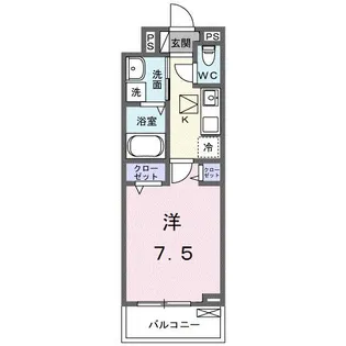ヒカルサ久喜東【1階】の間取り