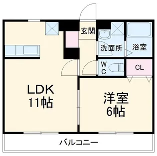 シークレフ【2階】の間取り
