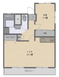 農住メゾン東里【2階】の間取り