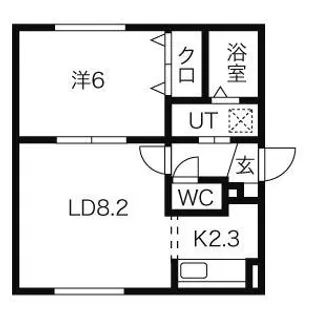 デナーロ・ジオ【1階】の間取り