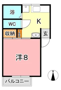 エヴァグリーンA【1階】の間取り
