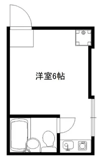 ビラ高輪【1階】の間取り
