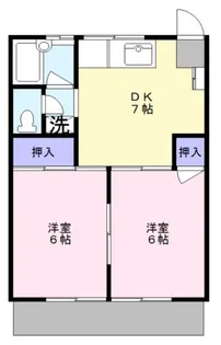 レジデンス数沢【2階】の間取り