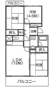 大阪府箕面市小野原東5【マンション】の間取り