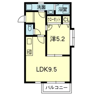サンモール南【2階】の間取り