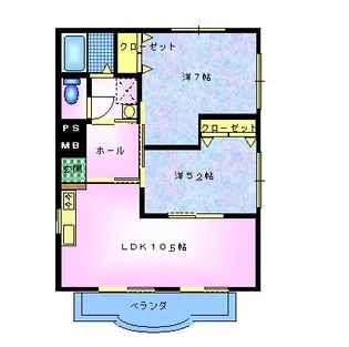 ピュアネス【3階】の間取り