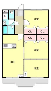 新白河リバーサイドI【2階】の間取り