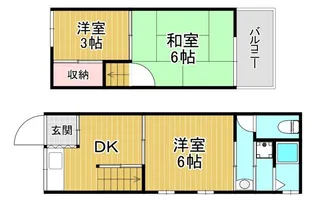 大阪府大阪市都島区内代町3【一戸建】の間取り