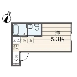 ランド横浜ウエスト【1階】の間取り