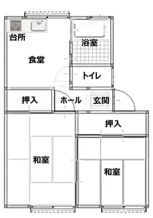 ファミール似和貴【2階】の間取り