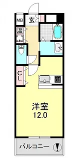1Rの間取り画像