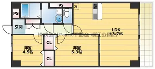 大阪府大阪市城東区中央3【マンション】の間取り