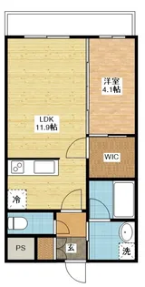 ヴィオラ本河内【3階】の間取り