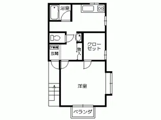 コーポタカハシ【1階】の間取り