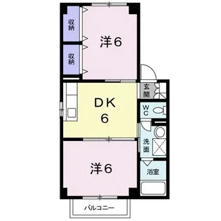 ゴールデンIA【2階】の間取り