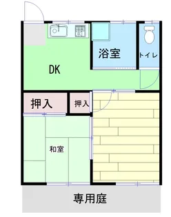 ブルーガーデン【1階】の間取り