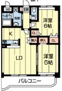 パディーフィールド21【3階】の間取り