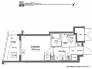 プラウドフラット白金高輪【6階】の間取り