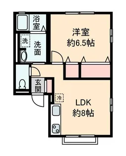 ラ・リベルテ【1階】の間取り