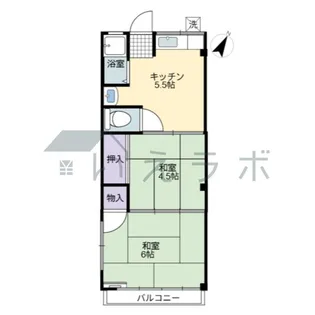 深浦マンション【2階】の間取り