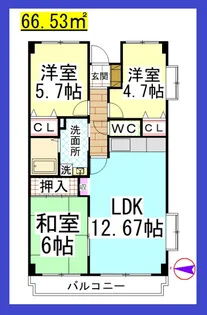 DL ウエストヒル湘南弐番館【5階】の間取り