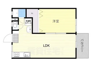 ブライトン24 MIDDLE【1階】の間取り