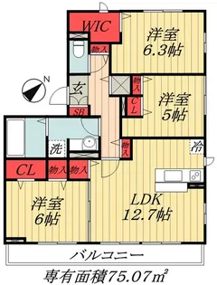 千葉県市川市大野町1【アパート】の間取り